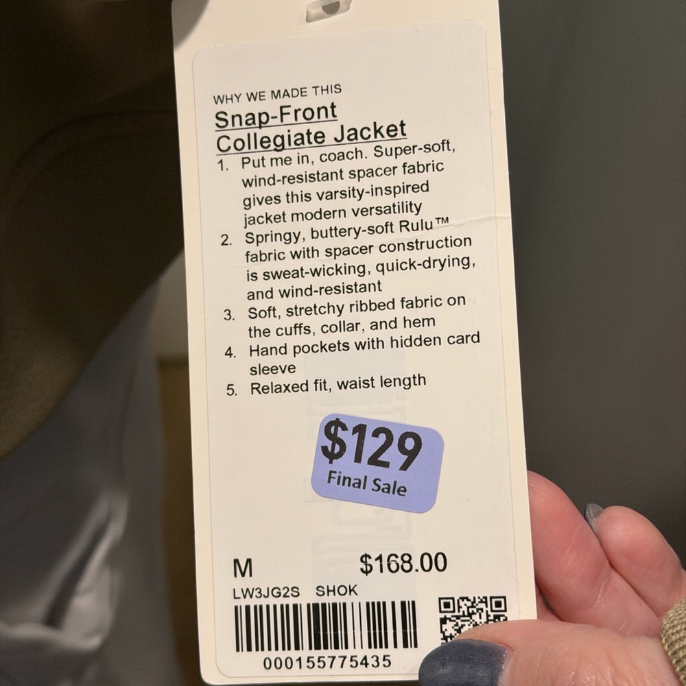 Lululemon Athletica Varsity Jacket - Black